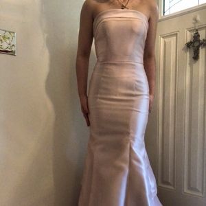 Baby Pink Mermaid Prom Dress